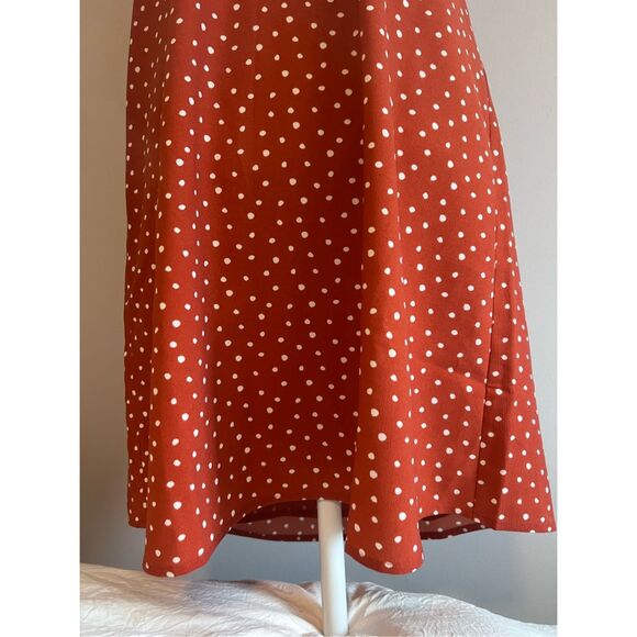 Limited NWT Orange / White spots Slip Dress Lined - Picture 7 of 8